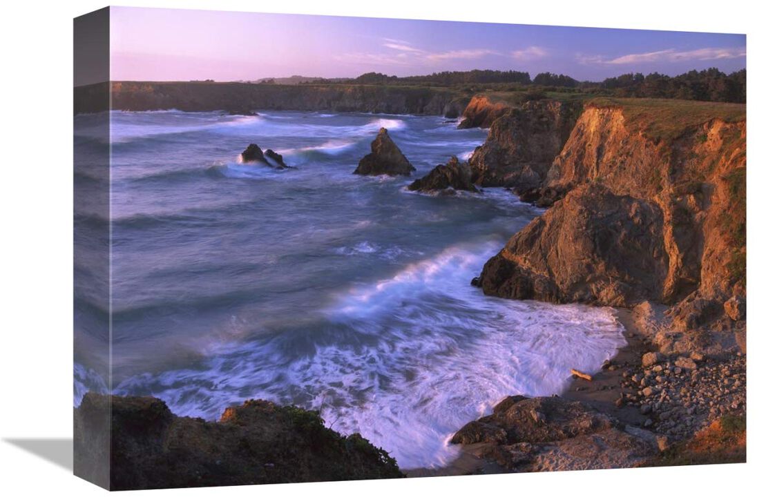 Beach at Jughandle State Reserve, Mendocino County, California-Canvas Art-16x12