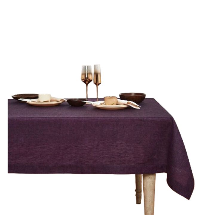 Solino Home 100% Pure Linen Dinner Napkins 20 x 20 Inch Set of 6 | Classic Hemstitch