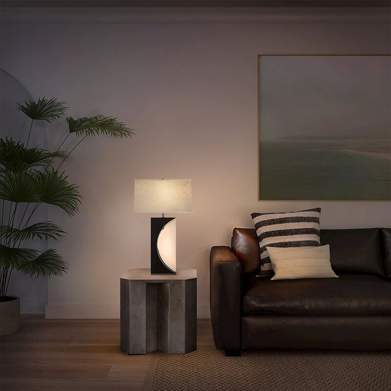 NOVA OF CALIFORNIA Half Moon Table Lamp - Charcoal Gray