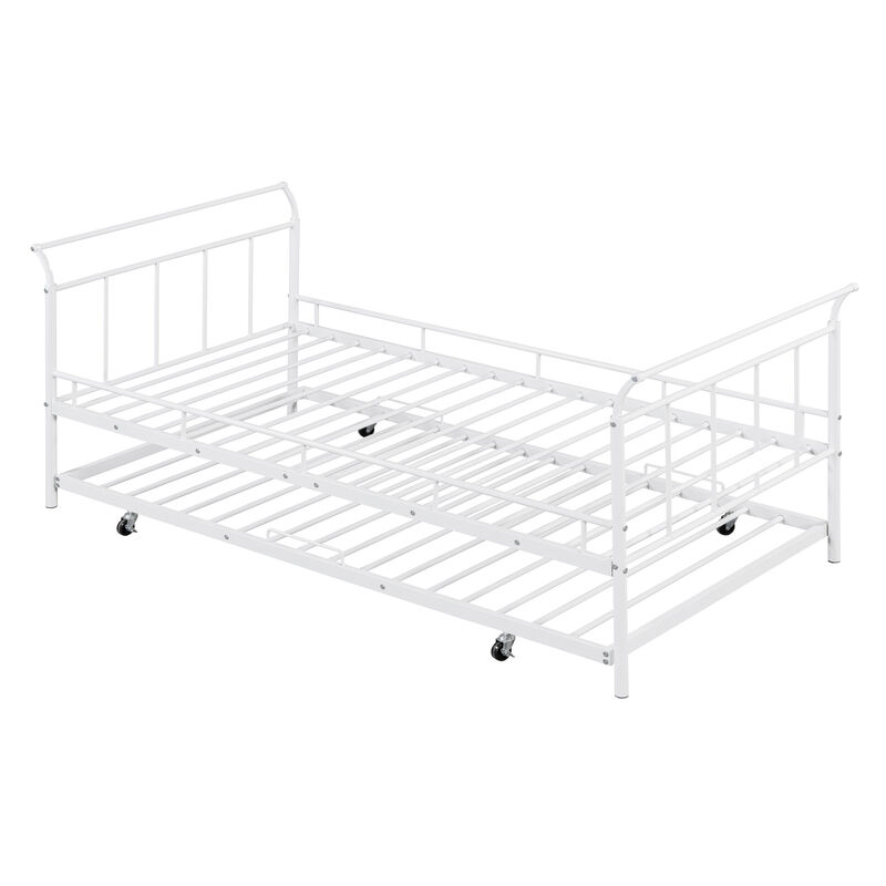 Merax Metal Frame Daybed with Trundle