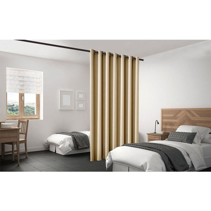 Legacy Decor Room Divider Curtain Heavyweight Blackout Premium Fabric Thermal Insulated 48"W X 84" Tall