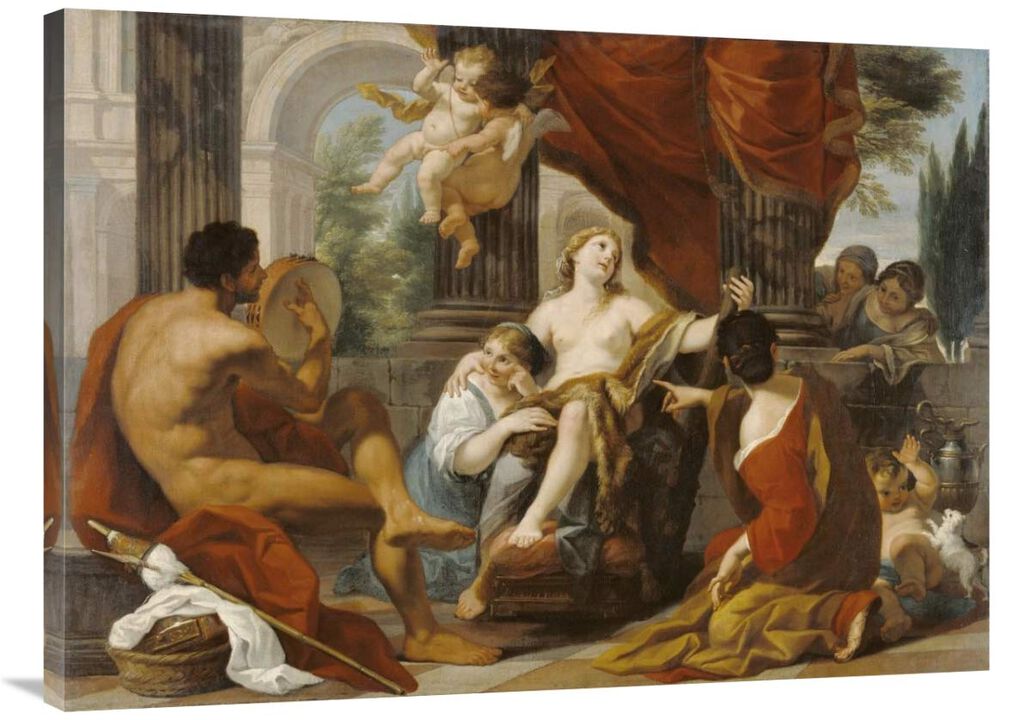 Hercules and Omphale-Canvas Art-40x30