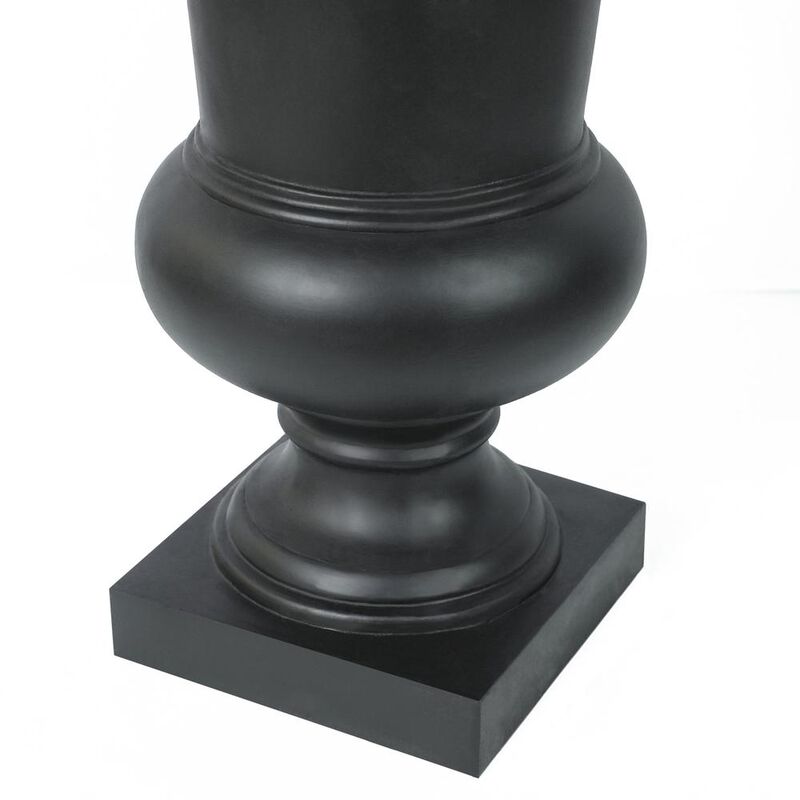 LuxenHome Black Finish Urn Planter (Small)