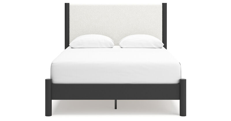 Queen Upholstered Panel Bed