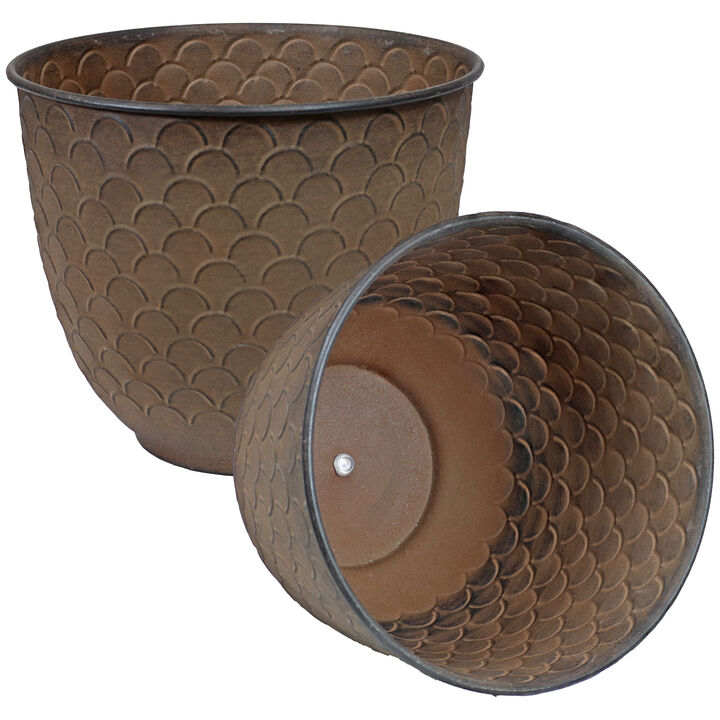 Dinah Metal Outdoor Planter Set of 2