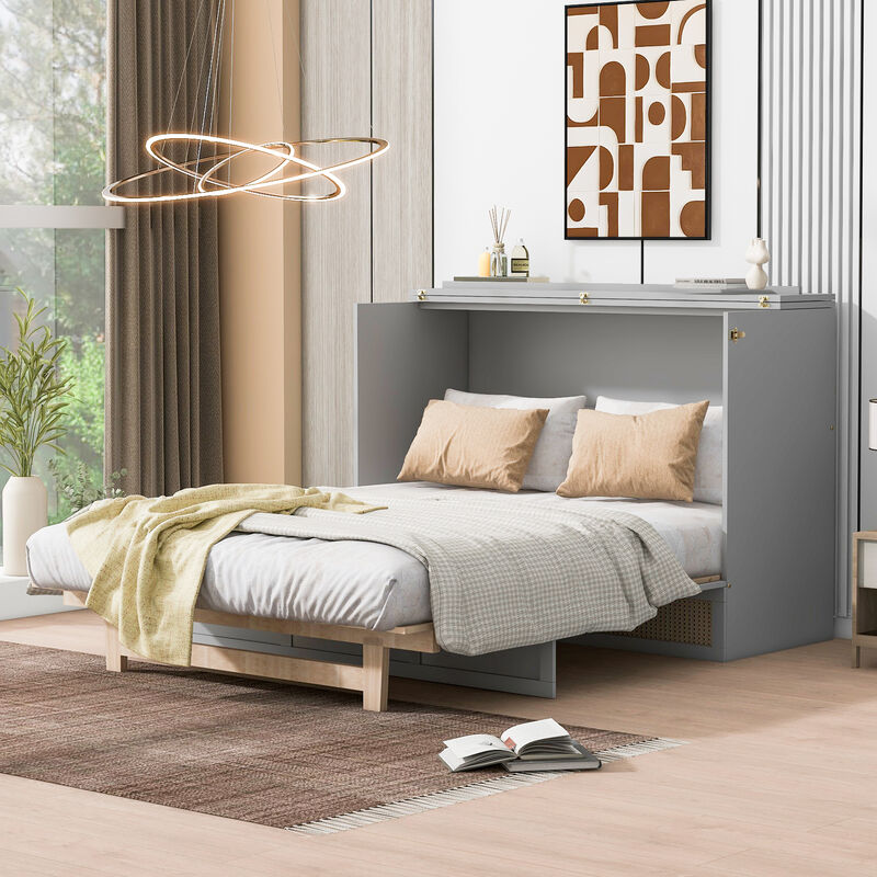 Merax Murphy Bed with Large Drawers