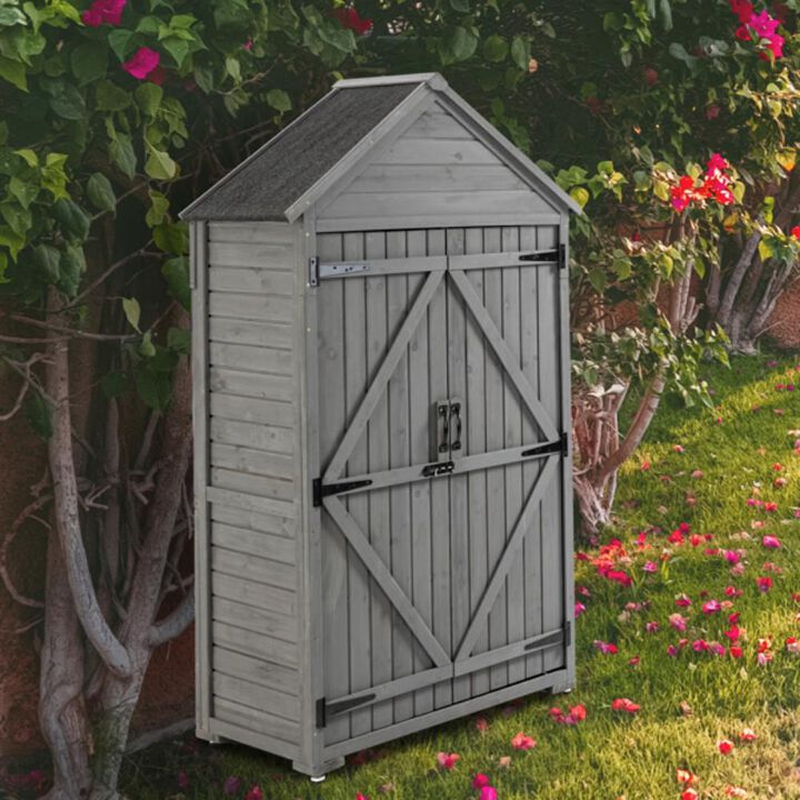 Outdoor Storage Cabinet Weather-Resistant Deck Box for Patio, Garden, or Backyard Organization