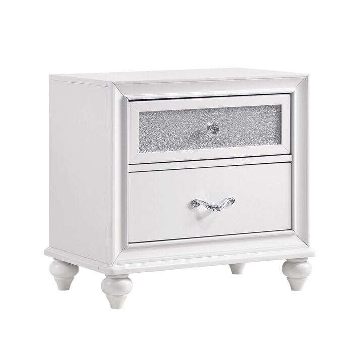 Coaster Barzini Nightstand, White