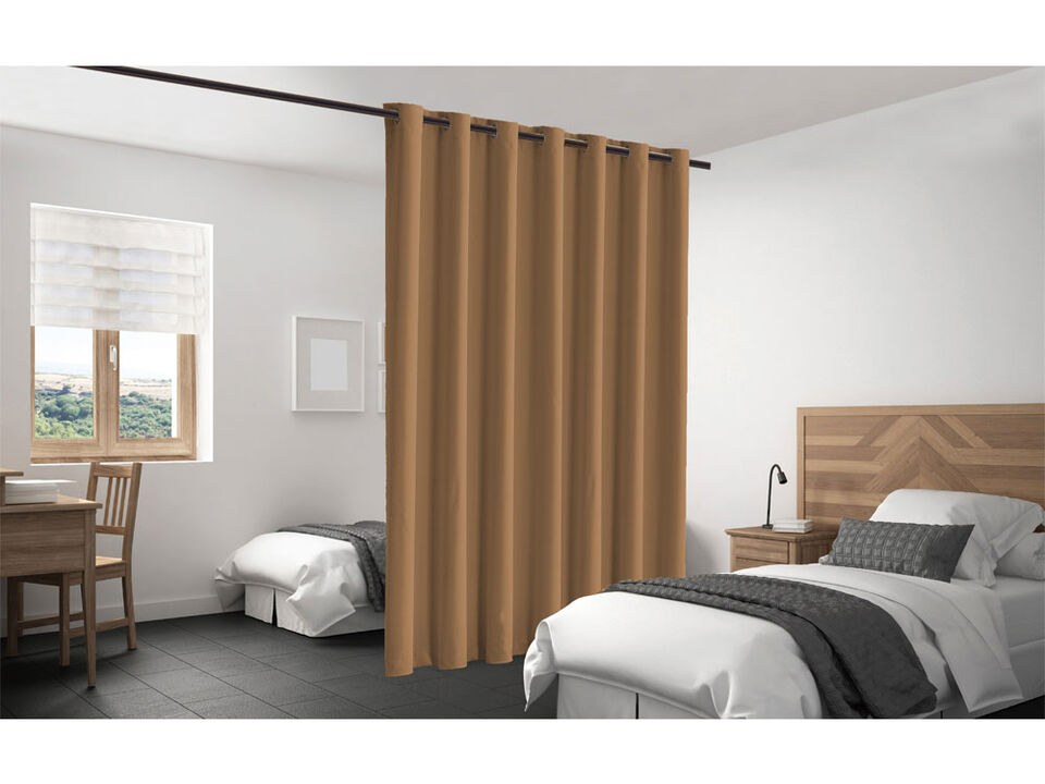 Legacy Decor Room Divider Curtain Heavyweight Blackout Premium Fabric Thermal Insulated 48"W X 84" Tall