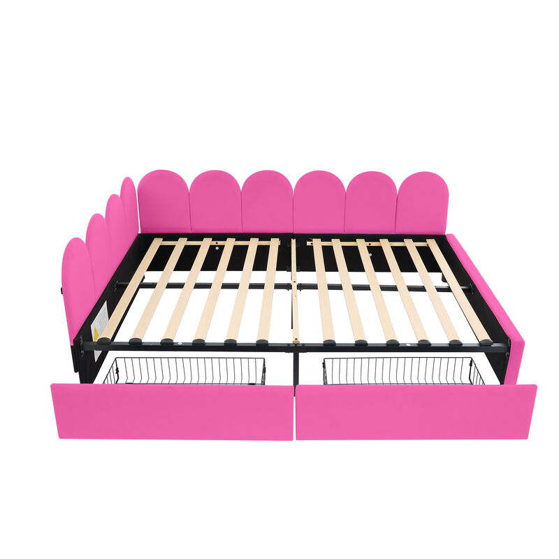 Merax Upholstered Daybed with 2 Drawers