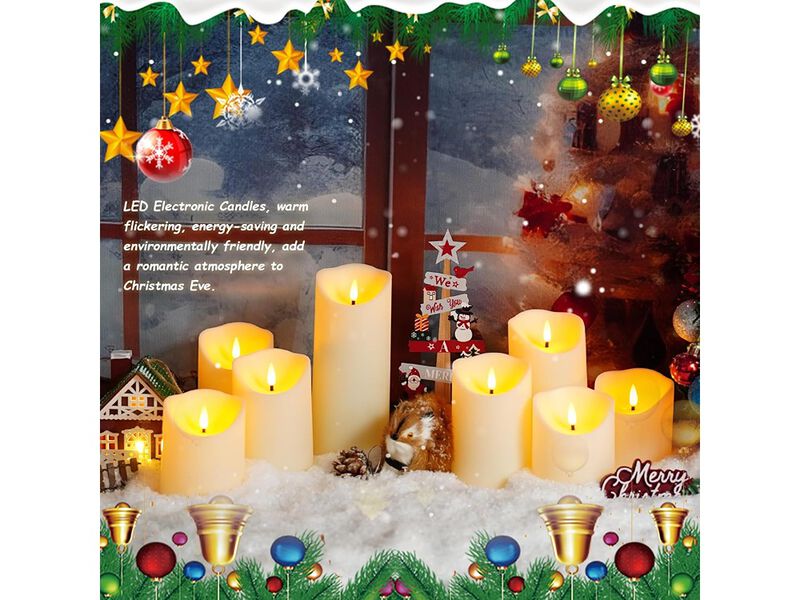 Eebuss Flameless Candles, LED Candles,Plastics Realistic Candle