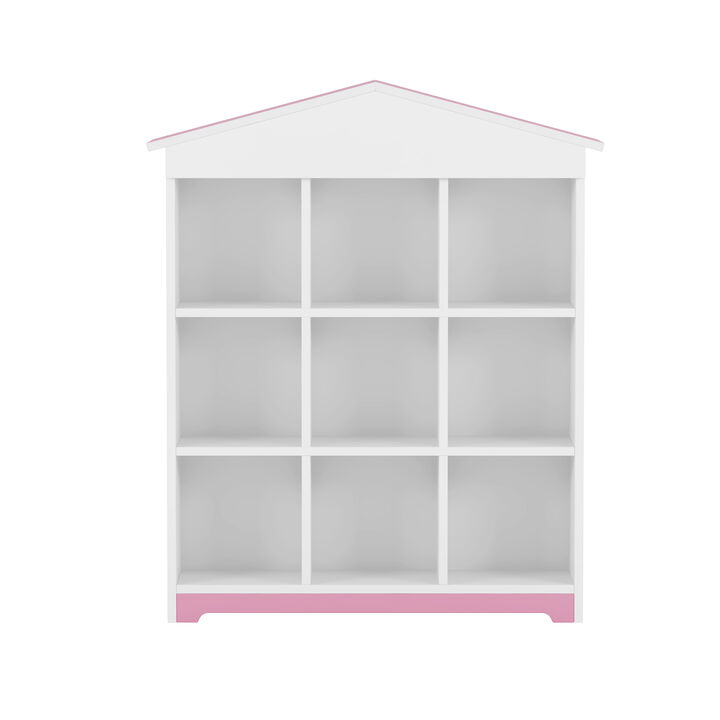 Merax House-shaped Storage Rack Kids Bookcase