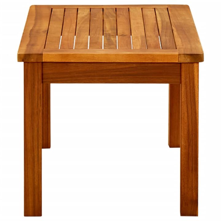 vidaXL Garden Coffee Table 27.5"x15.7"x14.1" Solid Acacia Wood