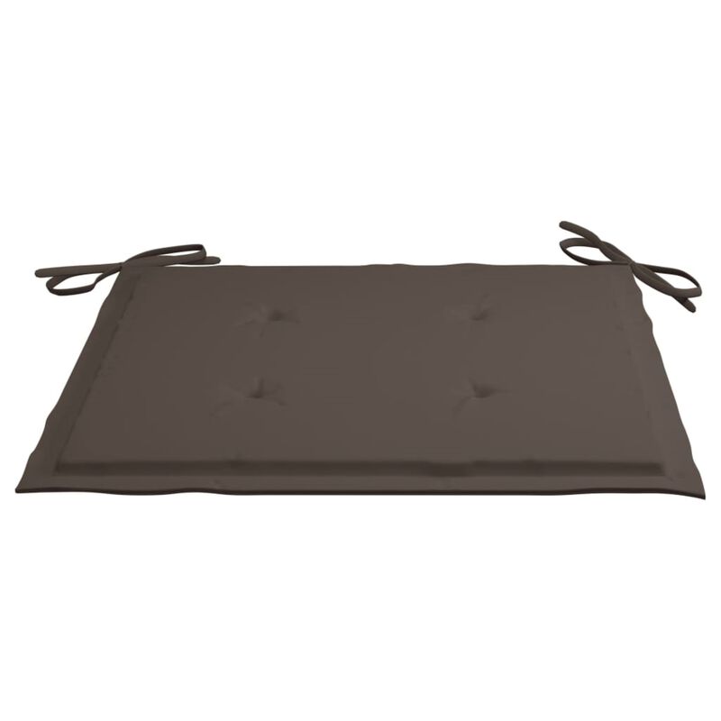 vidaXL Garden Chair Cushions 4 pcs Taupe 19.7"x19.7"x1.6" Fabric