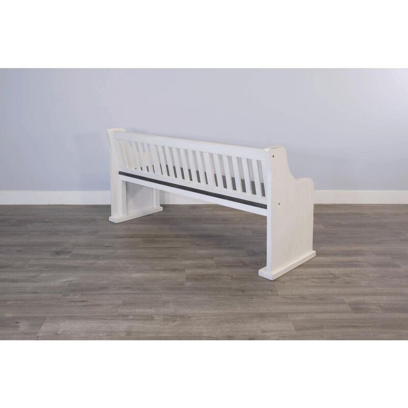 Sunny Designs Carriage House Bench with Back
