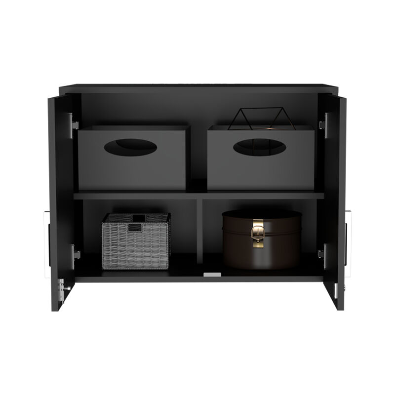DEPOT E-SHOP Danbury Storage Cabinet-Wall Cabinet, Black