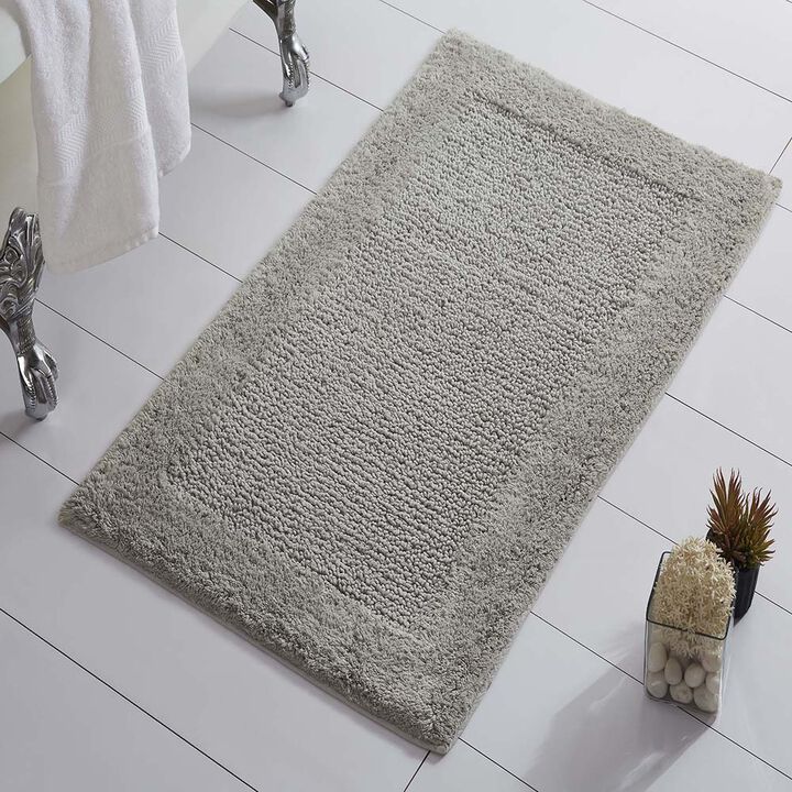 Knightsbridge Naples 220 GSF Non Skid Back Bath Rug 21 x 34 - Aqua