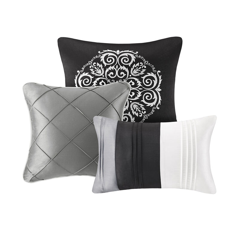Gracie Mills Madge 7-Piece Traditional Comforter Set - Queen