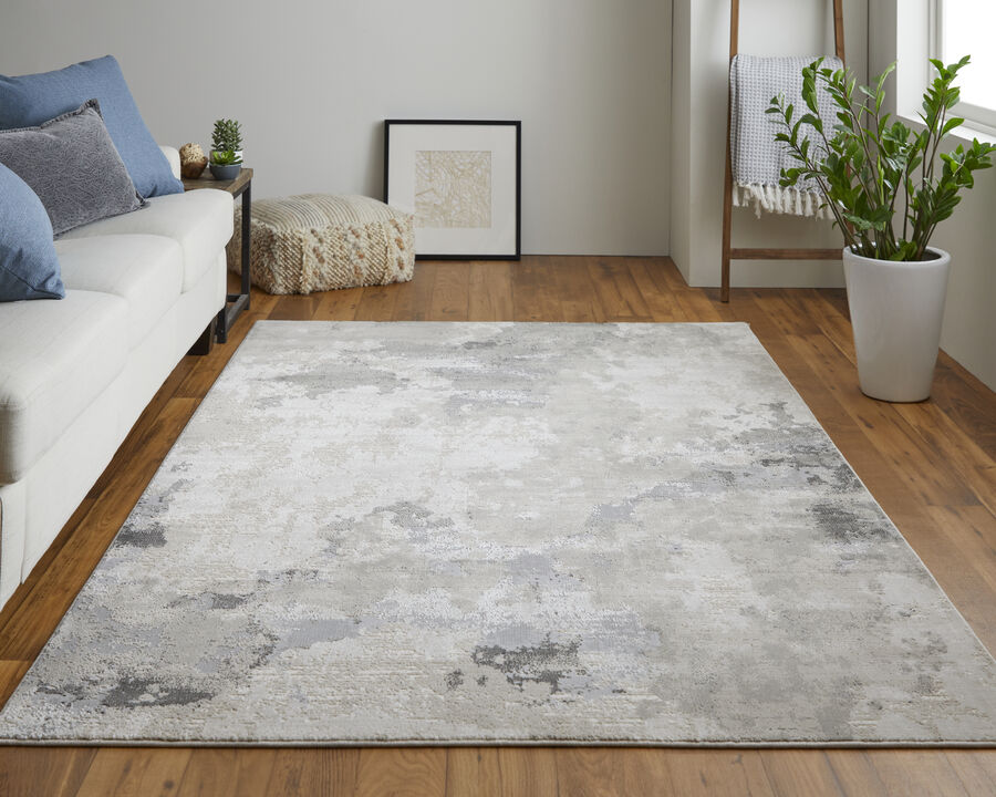 Prasad 3970F Ivory/Gray 1'8" x 2'10" Rug