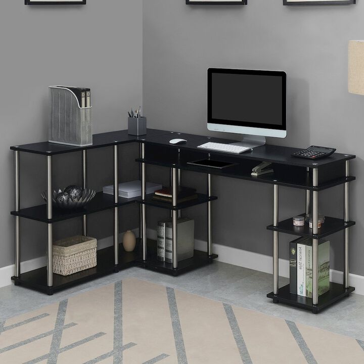 Convenience Concepts Designs2Go No Tools Desk and Console Table Set