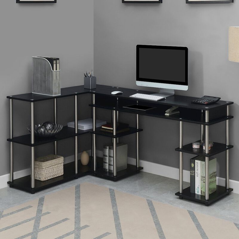 Convenience Concepts Designs2Go No Tools Desk and Console Table Set