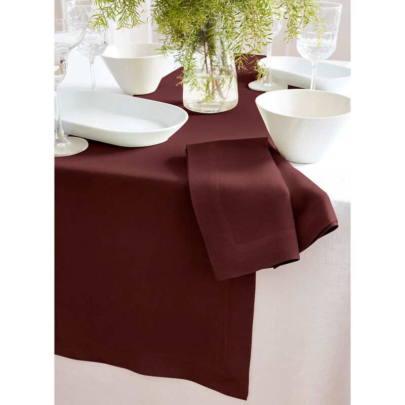 Solino Home 100% Pure Linen Table Runner | Sonoma
