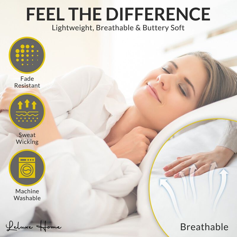 1800 Series Double Brushed Cooling Microfiber Sheet Set