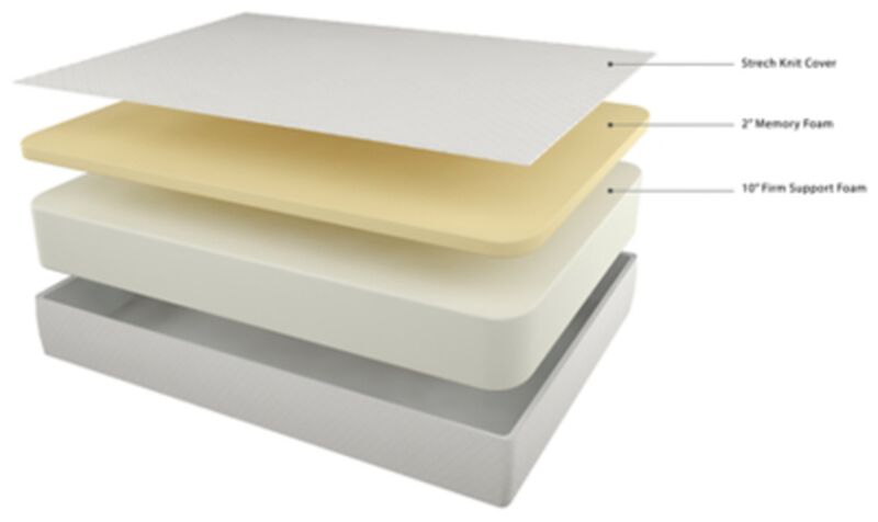 Chime 12 Inch Memory Foam King Mattress