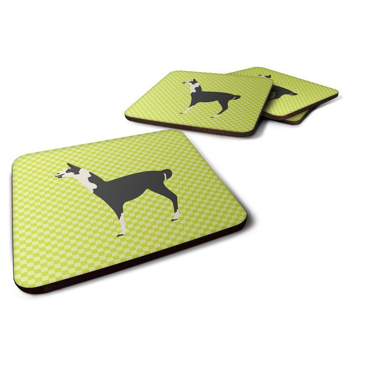 Caroline's Treasures Llama Q' Ara Green Decorative coasters, 3.5, Multicolor