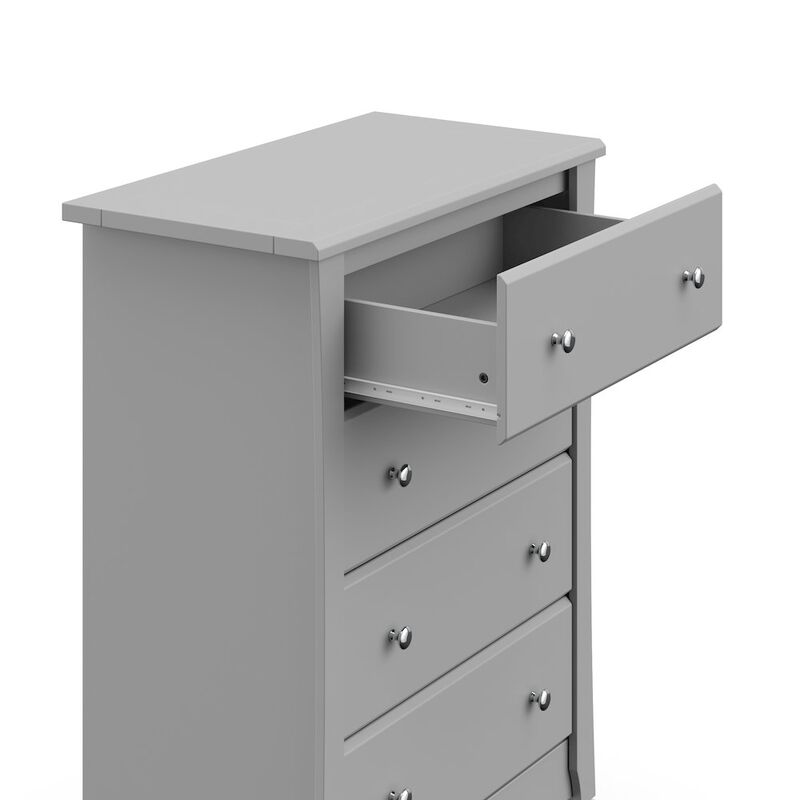 Storkcraft Crescent 4 Drawer Chest (Pebble Gray) – GREENGUARD Gold Certified