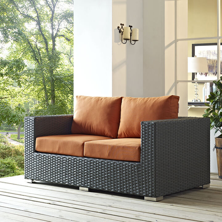 Modway - Sojourn Outdoor Patio Sunbrella® Loveseat Canvas