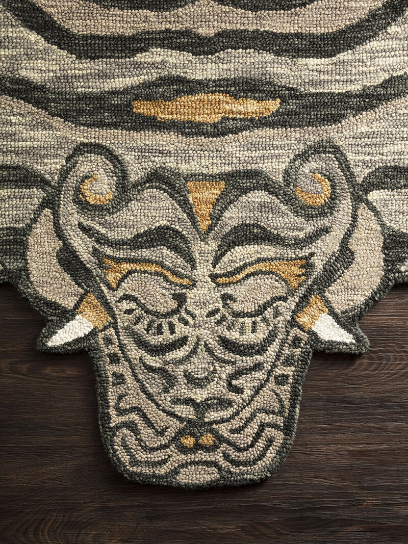 Feroz FER03 Teal 4' x 6' Rug