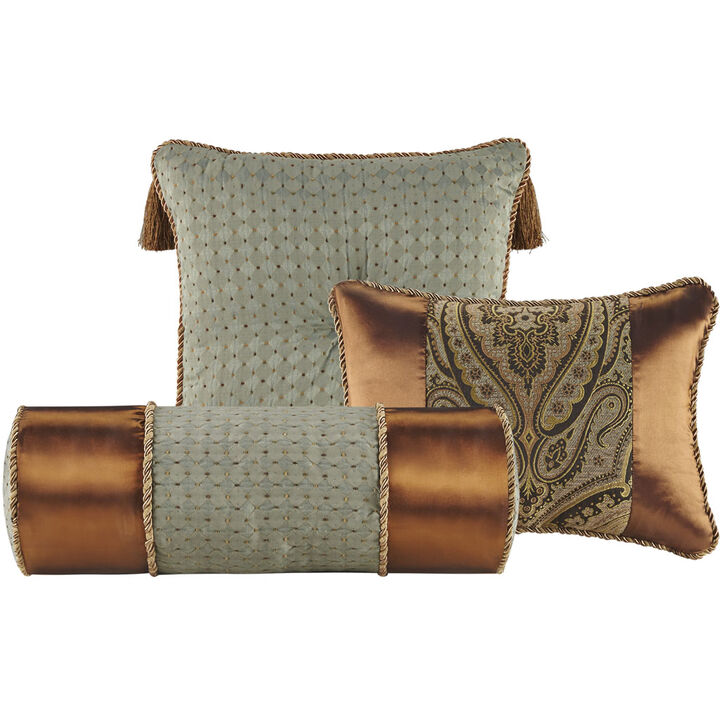 Gracie Mills Wilma 9-Piece Medallion Jacquard Comforter Set