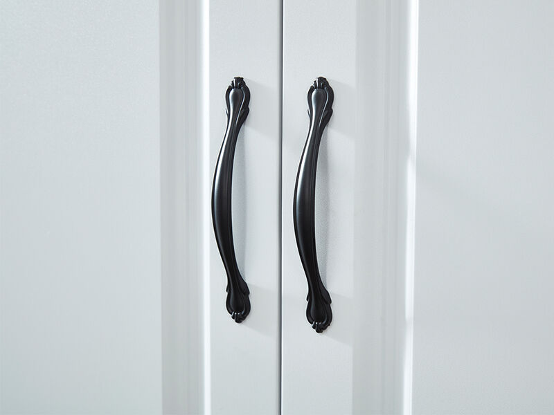 Wardrobe Closet with 2 Doors Wood Armoire Wardrobe Closets Cabinet Wardrobe Cabinet White Storage Cabinet Bedroom Armoires with Hanging Rod 2 Drawers