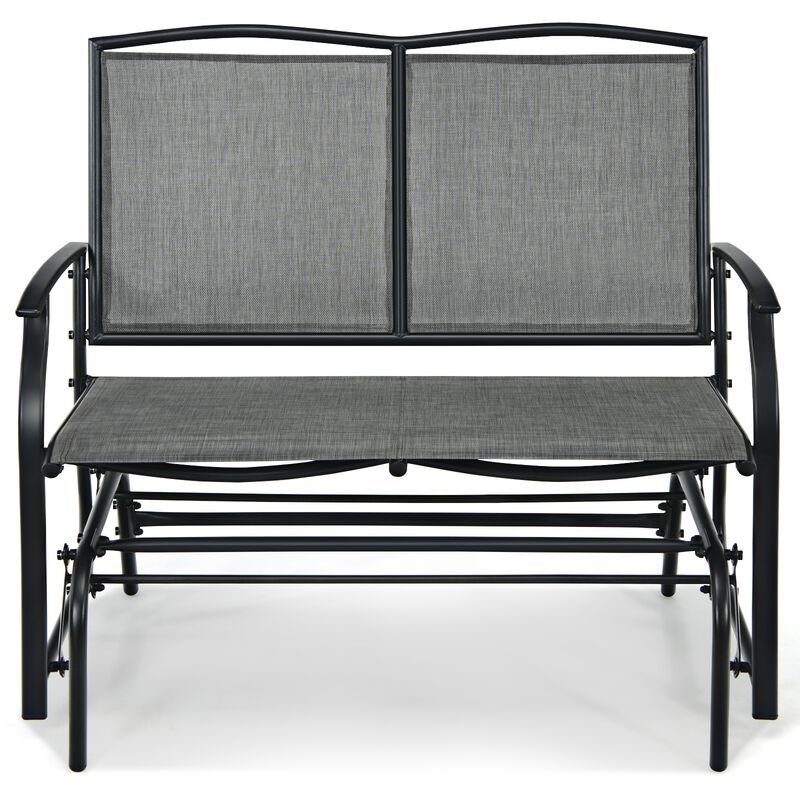 Iron Patio Rocking Chair for Outdoor Backyard and Lawn