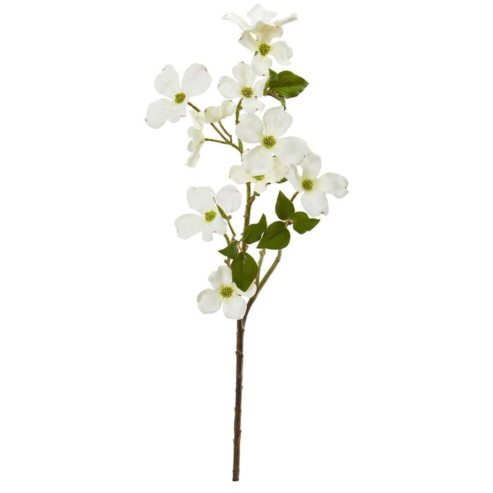 Nearly Natural 26-in Dogwood Artificial Flower (Set of 12)
