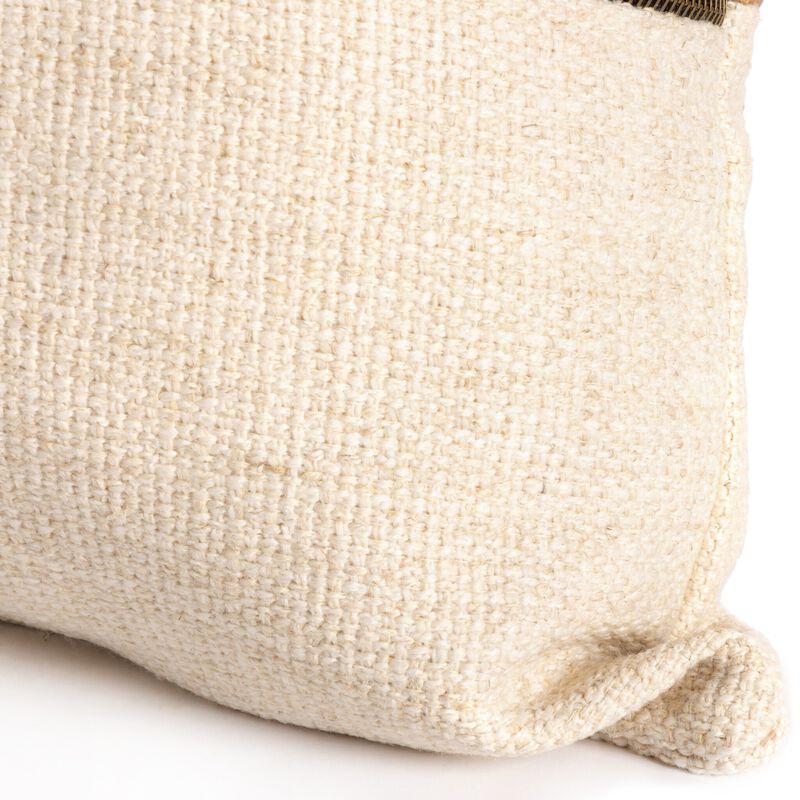 Leather & Linen Pillow
