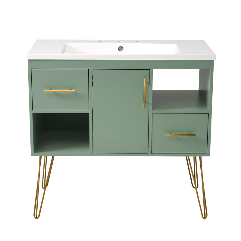 Merax 36'' Bathroom Vanity with Resin Sink