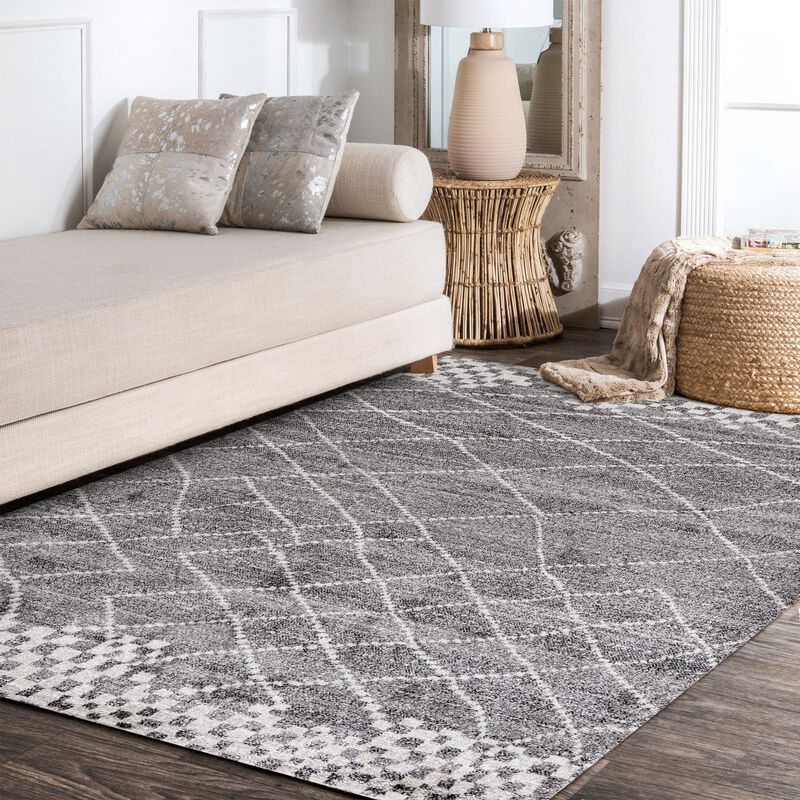 Asilah Moroccan Modern Diamond Area Rug