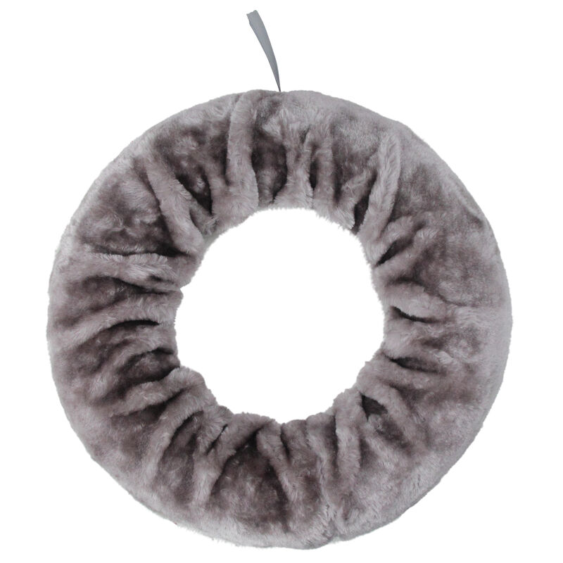 Lilac Purple Faux Fur Artificial Christmas Wreath - 13-Inch  Unlit