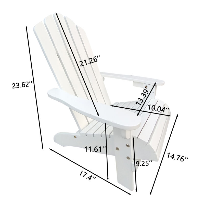 Outdoor Or Indoor Wood Children Adirondack Chair