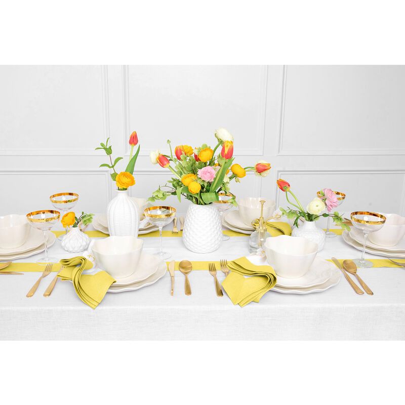 Solino Home 100% Pure Linen Table Runner | Contempo