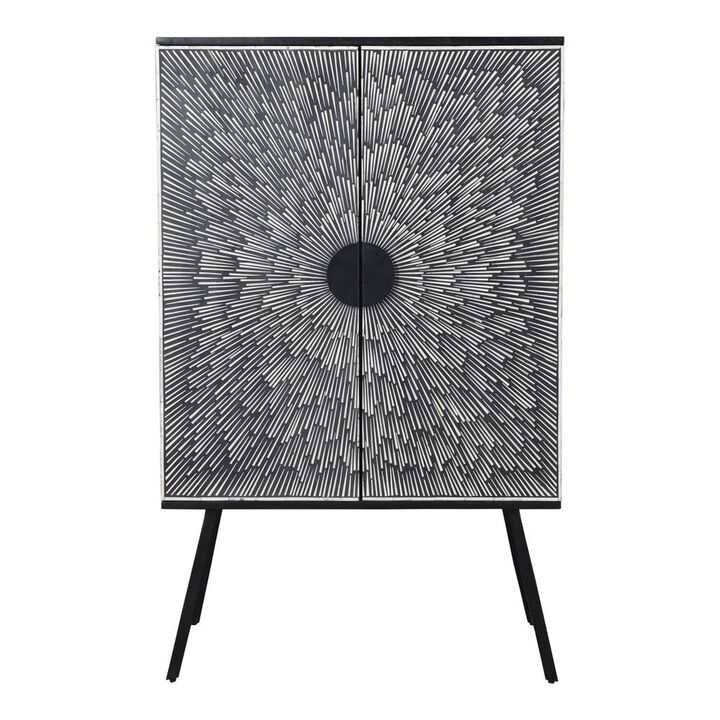 Moe's Home Collection Sunburst Wine Cabinet