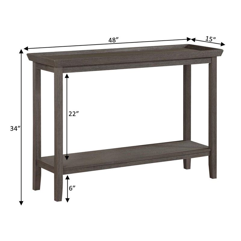 Convience Concept, Inc. Ledgewood Console Table with Shelf