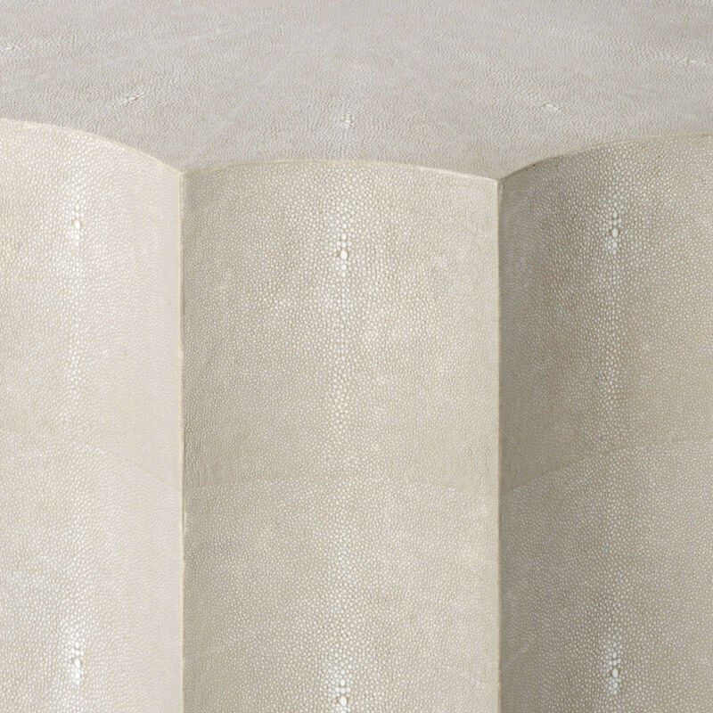 Marilyn Shagreen Scalloped Table