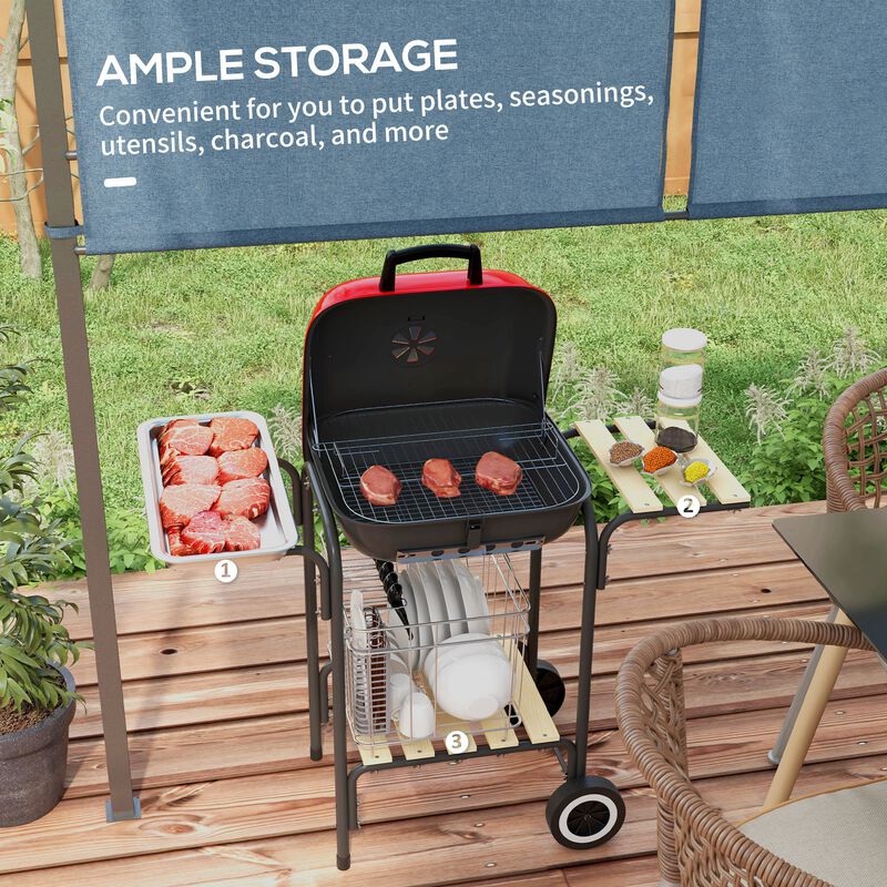 Streamdale Outsunny 24" Portable Charcoal Grill