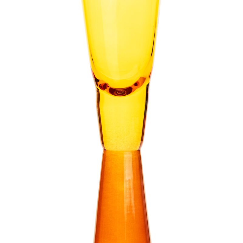 Flute Green Champagne Glasses - Set of 4