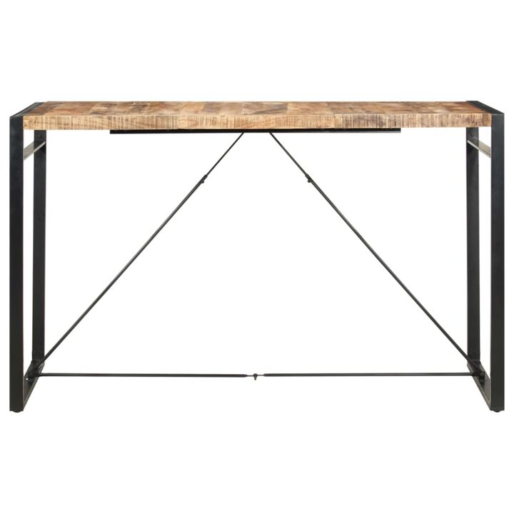 vidaXL Bar Table 70.9"x35.4"x43.3" Solid Mango Wood