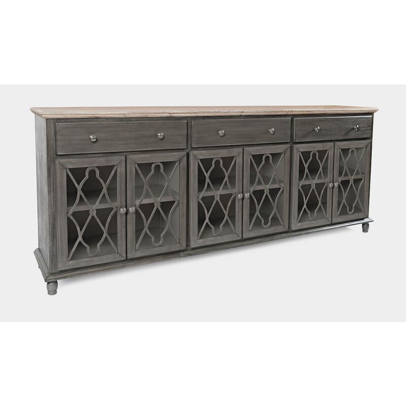 Jofran Aurora Hills Country Wire-Brushed 6 Door Accent Chest