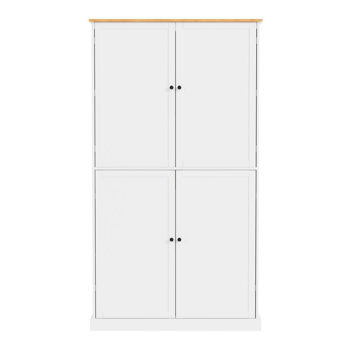 Merax High Freestanding Kitchen Pantry Storage Cabinet